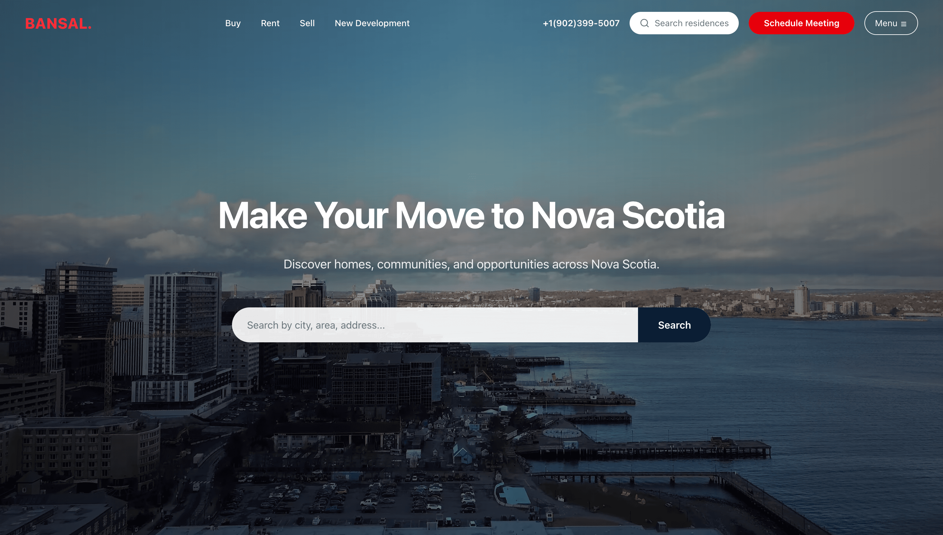 Next.js real estate website for Akshay Bansal, REALTOR® in Nova Scotia, built by PashGen